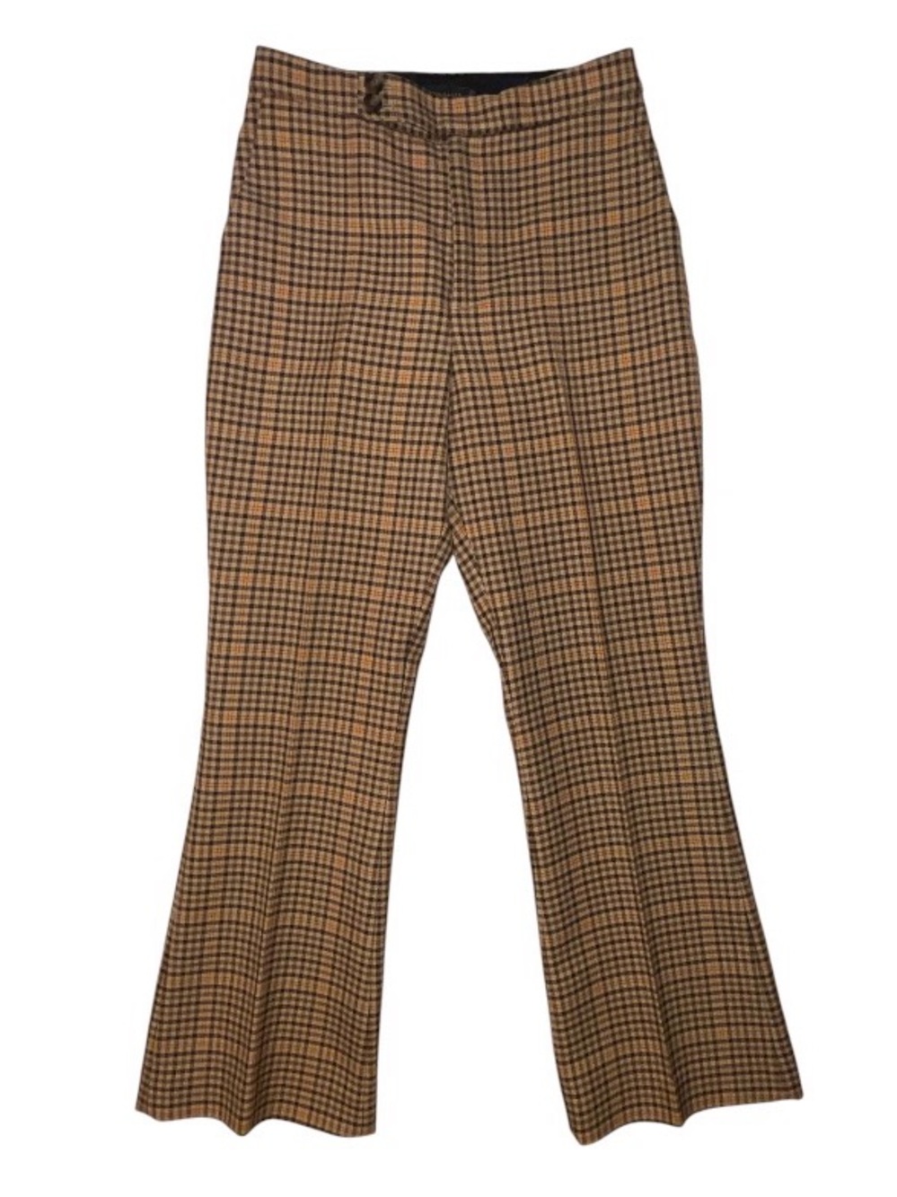 Ted Baker London Plaid Tan Brown Pants Size 3 Waist 31” Like New